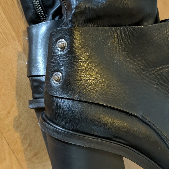 Over knee chunky heel boots - Picture 9 of 12